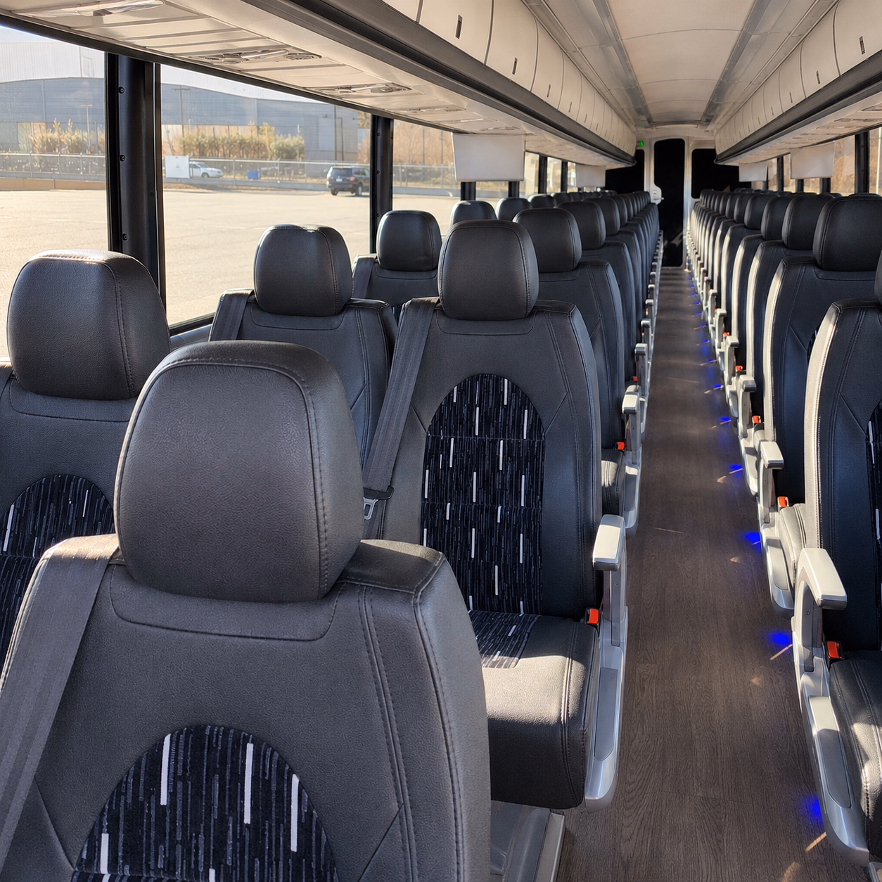 lake charles charter bus interior