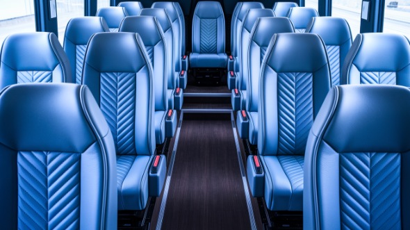 28 passenger minibus inside port arthur