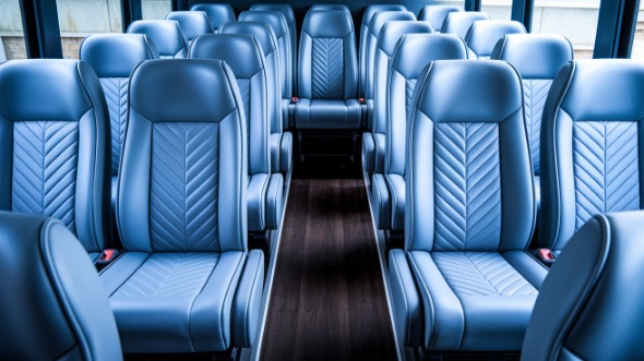 35 passenger minibus inside beaumont